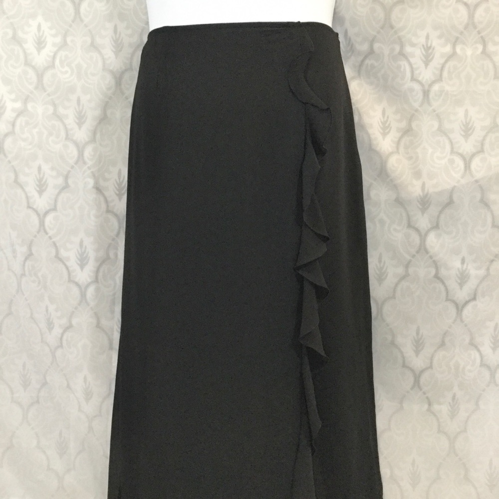 Vintage Lane Bryant Maxi Ruffle Detail Skirt